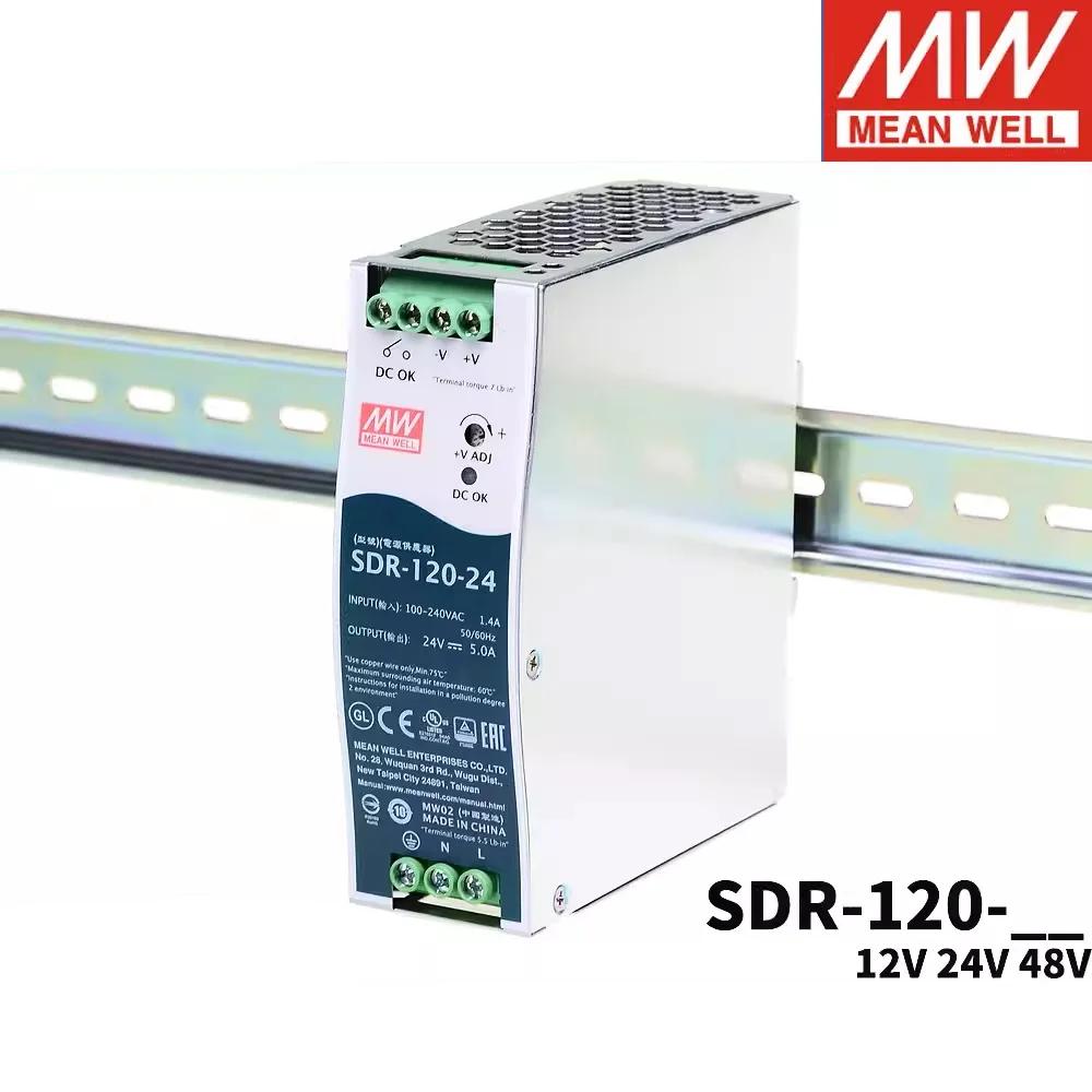 MEAN WELL SDR-120-12 SDR-120-24 SDR-120-48,    DIN , PFC    ġ , 120W